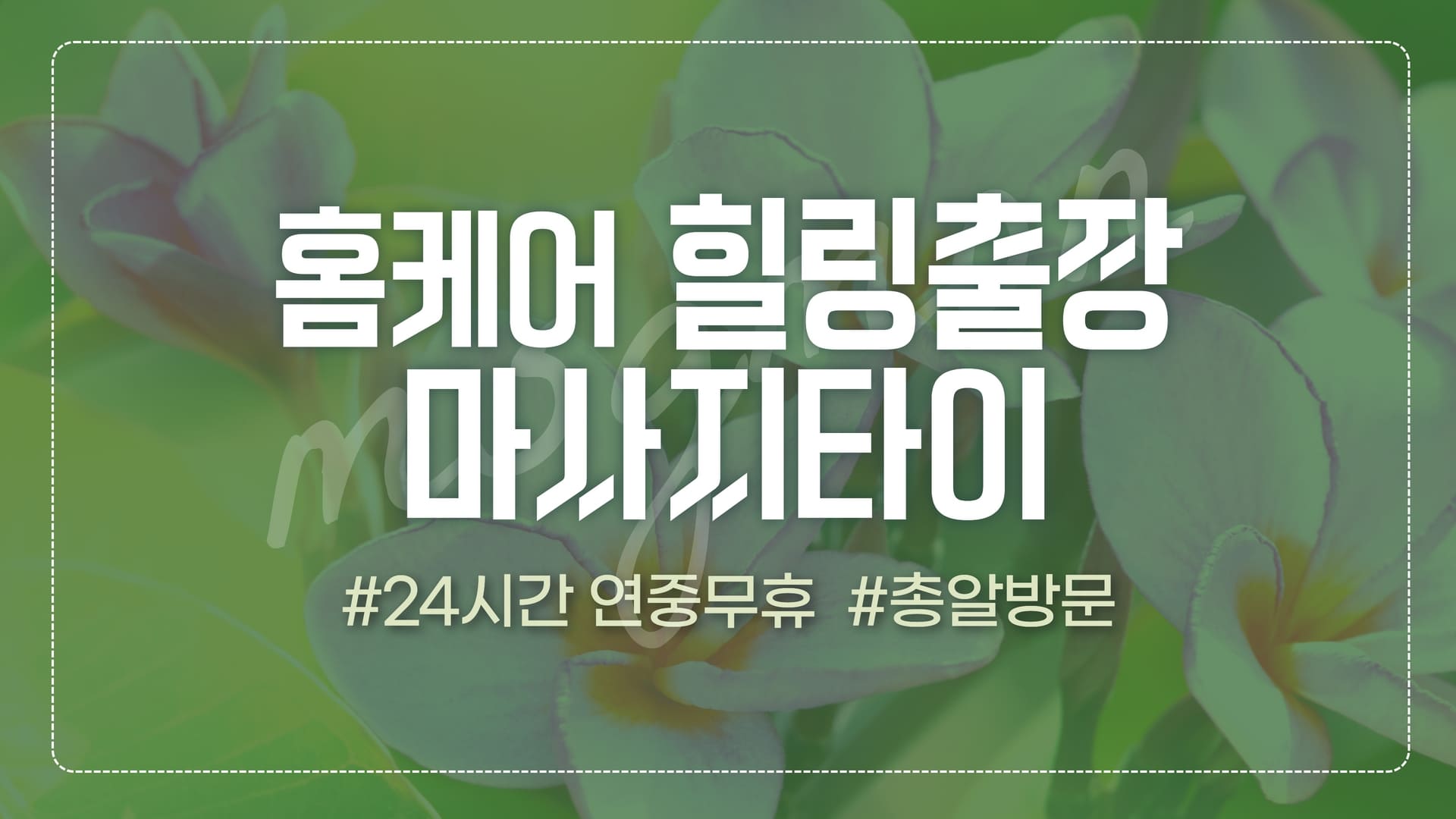 홈케어 힐링출장마사지타이